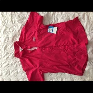 Hot pink Columbia shirt